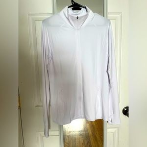 White CoolRun Running Jacket (with tags, never worn, size M)